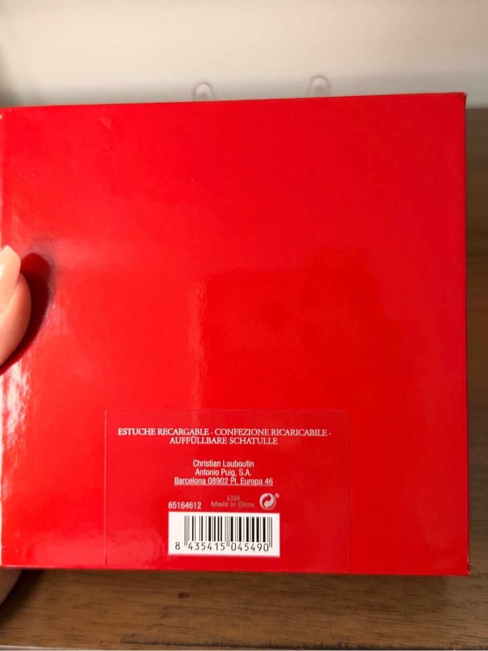 AUTHENTIC - NIB Christian Louboutin Refillable Case - Red with Silver Hardware - Picture 9 of 10